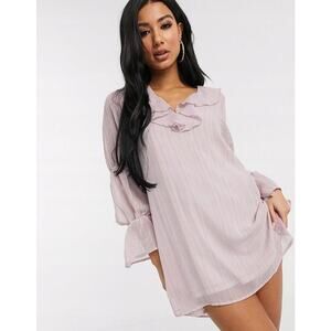 UNIQUE21 Women's Cream Flared Dress Size 16